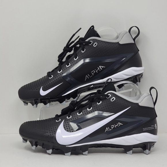 Nike Alpha Menace 4 Varsity Men’s Football Cleats Black FN0027-001 Size 11 New - Picture 2 of 9